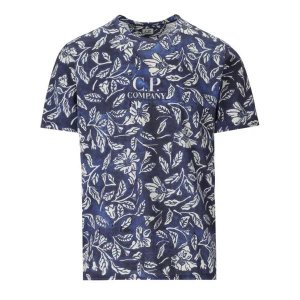 Футболка floral t-shirt , синий Cp Company
