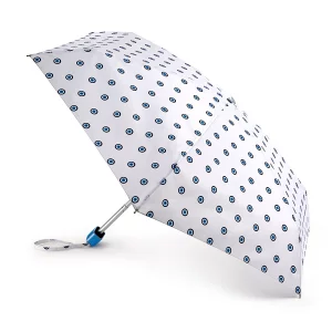 Зонт женский L501 белый/голубой Fulton