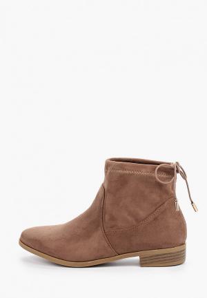 Полусапоги WS Shoes. Цвет: коричневый