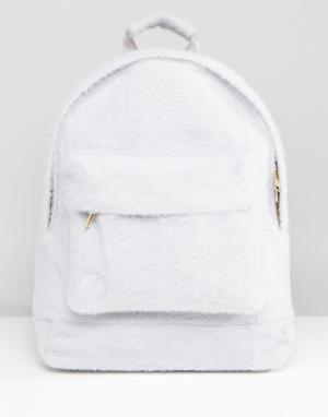 Серый классический рюкзак из искусственного меха ограниченной серии Mi Mi-Pac. Цвет: серый