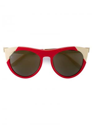 Солнцезащитные очки Zoubisou Smoke X Mirrors. Цвет: красный