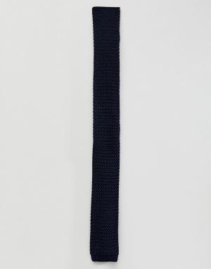 Шелковый галстук Farah Smart. Цвет: темно-синий