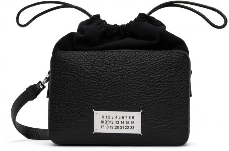 Черная сумка через плечо с логотипом , цвет Black Maison Margiela