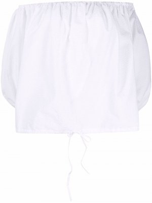 MarquesAlmeida блузка с открытыми плечами и длинными рукавами Marques'Almeida. Цвет: белый