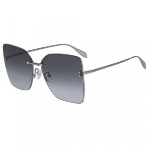 Солнцезащитные очки , серый, бесцветный Alexander McQueen. Цвет: бесцветный/прозрачный