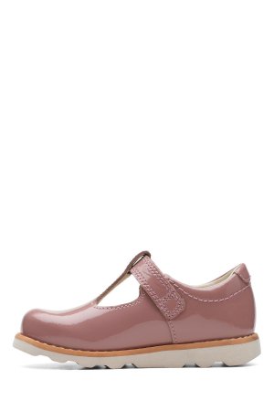 Универсальные туфли на шнуровке из лакированной кожи , розовый Clarks