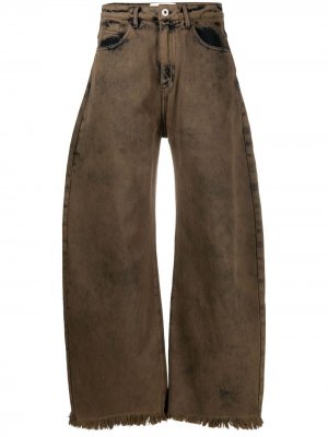 MarquesAlmeida укороченные джинсы широкого кроя Marques'Almeida. Цвет: коричневый