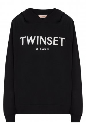 Толстовка TWINSET Milano. Цвет: черный