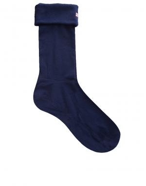 Толстые темно-синие флисовые носки под резиновые сапоги Hunter. Цвет: темно-синий
