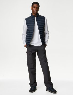 Трекинговые брюки на молнии с Stormwear , серый Marks & Spencer