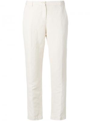 Укороченные брюки Massimo Alba. Цвет: телесный