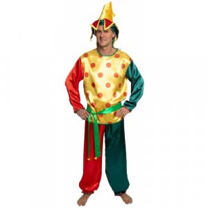 Мужской карнавальный костюм Петрушка на рост 164-170 Вестифика. Цвет: разноцветный