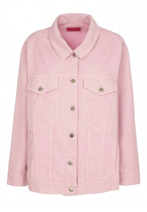 Джинсовая куртка IRENEISGOOD. Цвет: розовый
