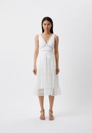 Сарафан ML Monique Lhuillier. Цвет: белый