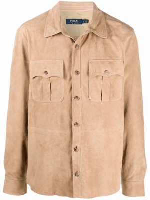 Куртка с накладными карманами Polo Ralph Lauren. Цвет: бежевый