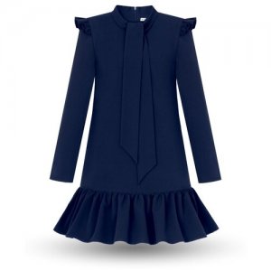 Школьное платье , размер 134-140, синий Alisia Fiori. Цвет: синий