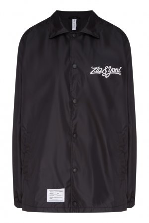 Черная куртка с логотипом ZIQ & YONI. Цвет: черный