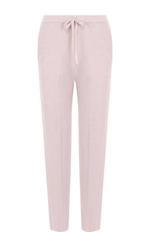 Укороченные кашемировые брюки с лампасами Tse. Цвет: розовый