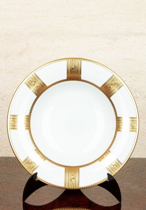 Суповая тарелка STEFANO RICCI. Цвет: белый