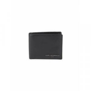 Бумажник , фактура гладкая, черный Karl Lagerfeld. Цвет: черный