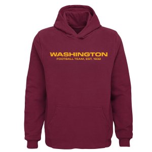 Пуловер с капюшоном и логотипом молодежной футбольной команды Вашингтона бордового цвета Outerstuff