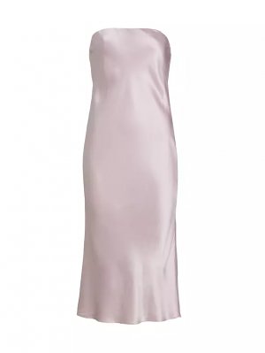 Шелковое платье-миди Shiran , цвет lilac Amanda Uprichard