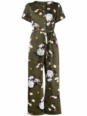 All-over floral print jumpsuit Erdem. Цвет: зеленый
