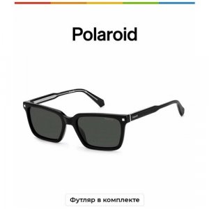 Солнцезащитные очки  PLD 4116/S/X 807 M9 M9, черный, серый Polaroid. Цвет: черный/серый