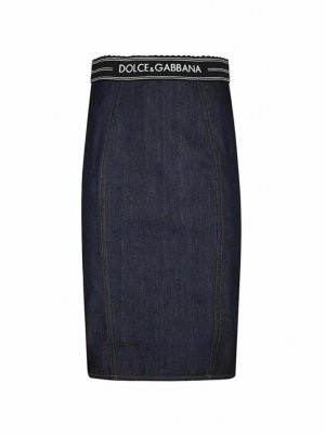 Джинсовая миди-юбка Dolce&Gabbana (D&G)
