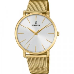 Наручные часы FESTINA Boyfriend, золотой, белый. Цвет: белый/золотистый/золотой