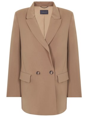 Пиджак однотонный ELENA MIRO. Цвет: коричневый