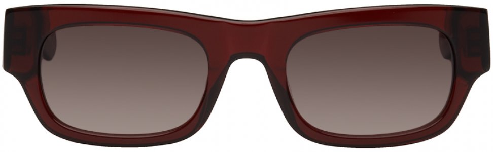Бордовые солнцезащитные очки Frankie FLATLIST EYEWEAR