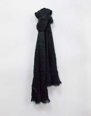 Черный oversized-шарф Glamorous