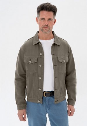 Куртка джинсовая Великоросс. Цвет: серый