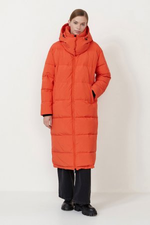 Пальто пуховое BAON. Цвет: оранжевый