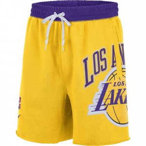 Шорты Los Angeles Lakers Courtside, желтый/фиолетовый/белый Nike