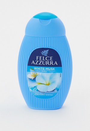 Гель для душа Felce Azzurra С насыщенным ароматом цветочными нотами чудесного ощущения чистоты, Белый мускус, 250 мл. Цвет: прозрачный