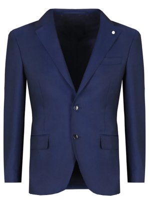 Пиджак шерстяной LUBIAM. Цвет: синий