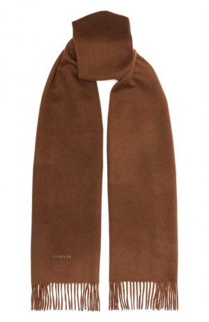 Кашемировый шарф Lanvin. Цвет: коричневый