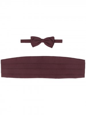 Комплект из галстука-бабочки и камербанда Ermenegildo Zegna. Цвет: фиолетовый
