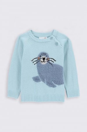 Детский свитер, синий Coccodrillo