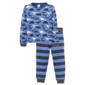 Пижама, 100% хлопка ELLOS. Цвет: принт синий