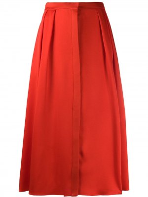 Пышная юбка с завышенной талией Maison Rabih Kayrouz. Цвет: красный