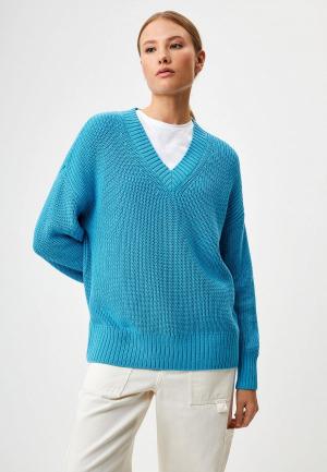 Пуловер Sela. Цвет: голубой