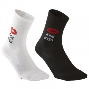 Полукруглые носки для фитнеса и кардиотренировок x2 DOMYOS, цвет blanco Domyos