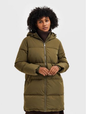 Зимняя куртка стандартного кроя , зеленый Selected Femme