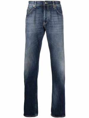 Прямые джинсы средней посадки DONDUP. Цвет: синий