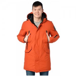 Куртка VIVACANA демисезонная, внутренний карман, капюшон, карманы, манжеты, размер 48, оранжевый. Цвет: хаки