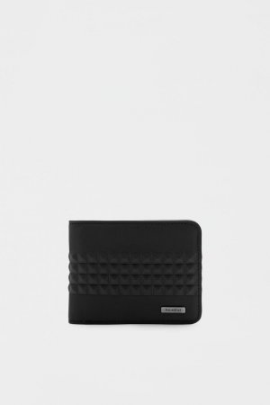 Черный кошелек с рельефным дизайном , Pull&Bear