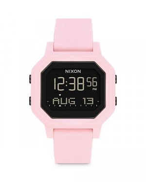 Цифровые часы с сиреной, 38 мм , цвет Pink Nixon